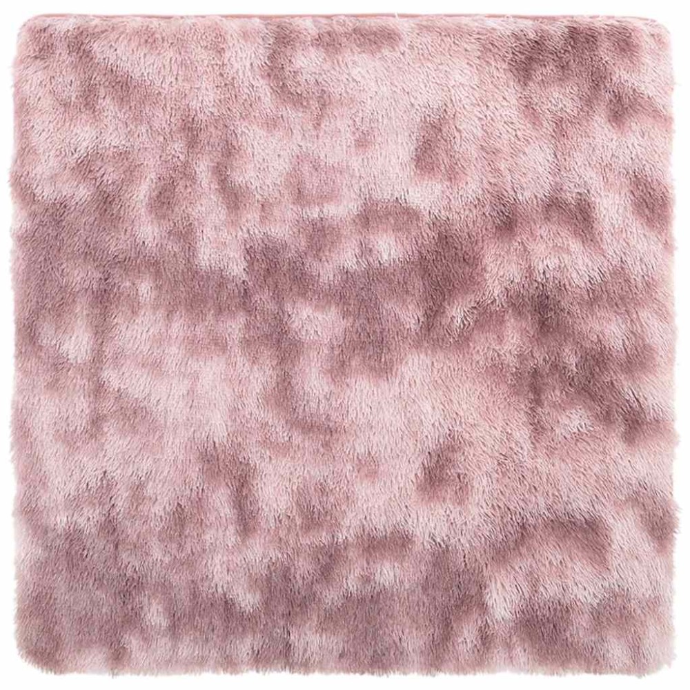 vidaXL Covor shaggy cu pom înalt, NAVARRA, roz praf, 160x160 cm