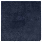 vidaXL Covor shaggy cu pom înalt, NAVARRA, bleumarin, 160x160 cm