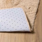 vidaXL Covor shaggy cu pom înalt, NAVARRA, bej, 200x200 cm, poliester