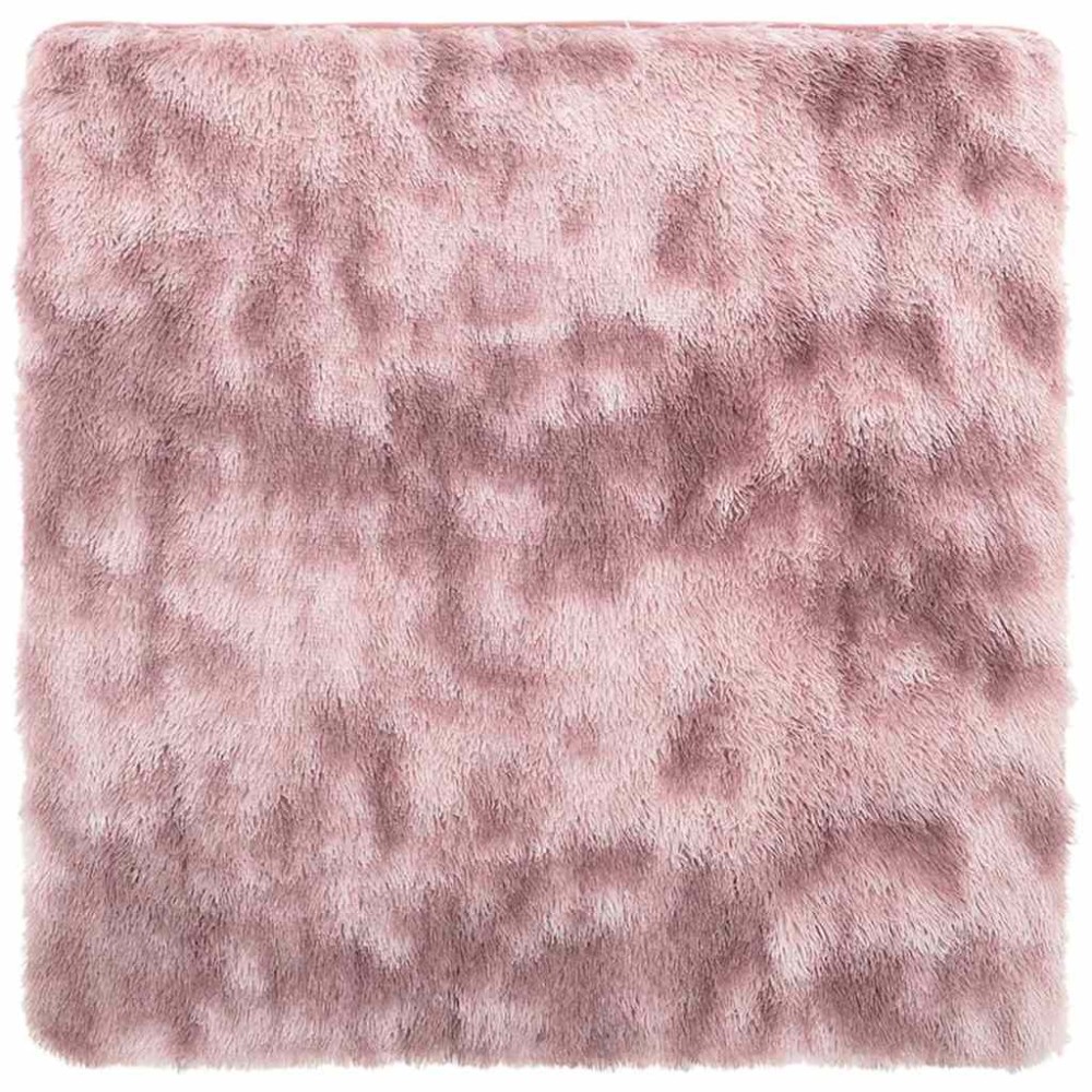 vidaXL Covor shaggy cu pom înalt, NAVARRA, roz praf, 200x200 cm