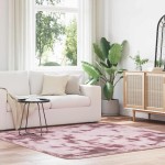 vidaXL Covor shaggy cu pom înalt, NAVARRA, roz praf, 200x200 cm vidaXL Covor shaggy cu pom înalt, NAVARRA, roz praf, 200x200 cm