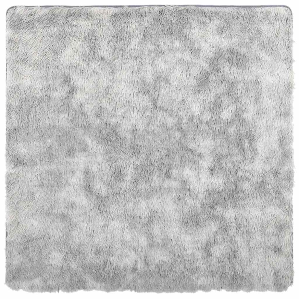 vidaXL Covor shaggy cu pom înalt, NAVARRA, gri deschis, 200x200 cm