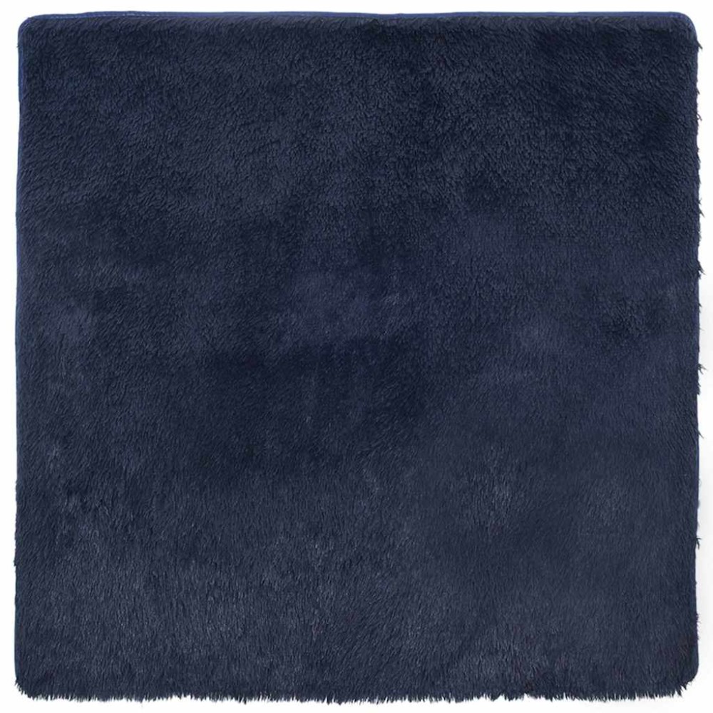 vidaXL Covor shaggy cu pom înalt, NAVARRA, bleumarin, 200x200 cm