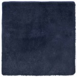 vidaXL Covor shaggy cu pom înalt, NAVARRA, bleumarin, 200x200 cm
