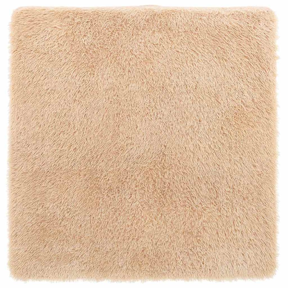 vidaXL Covor shaggy cu pom înalt, NAVARRA, bej, 240x240 cm, poliester