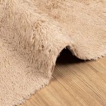 vidaXL Covor shaggy cu pom înalt, NAVARRA, bej, 240x240 cm, poliester
