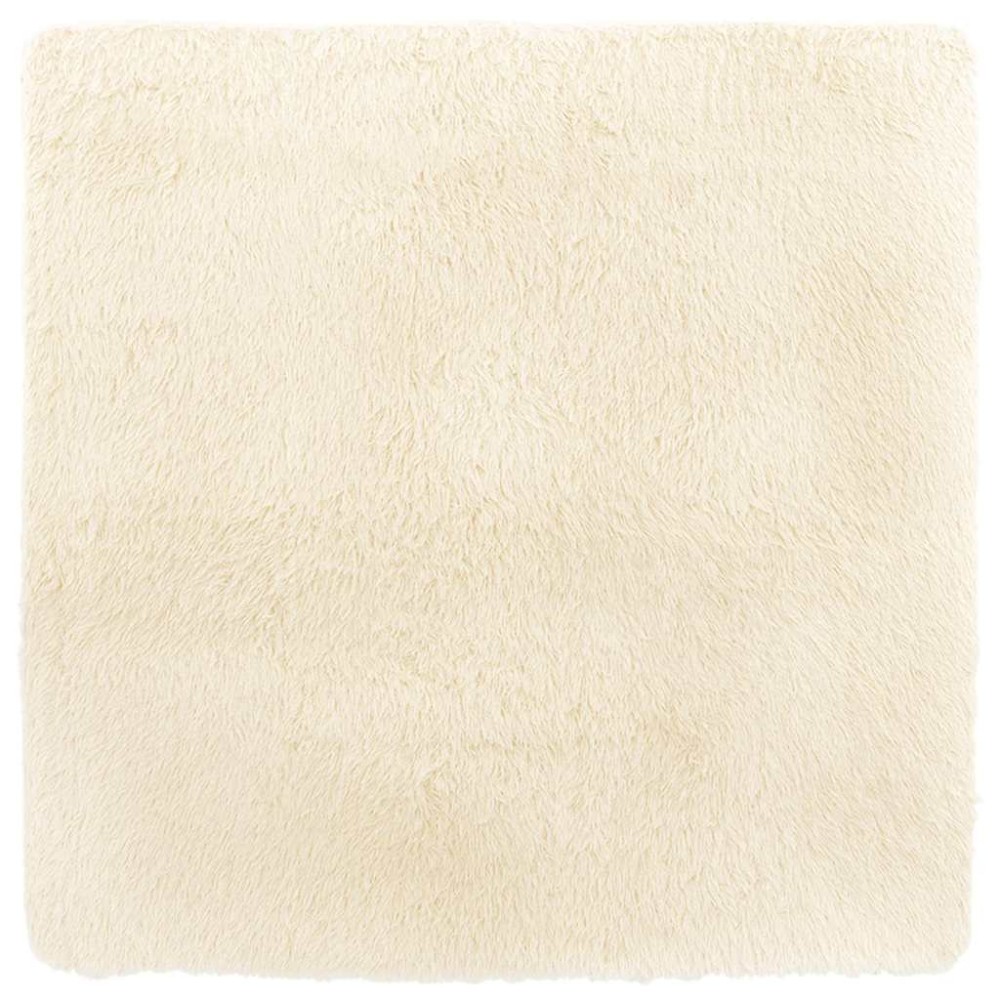 vidaXL Covor shaggy cu pom înalt, NAVARRA, crem, 240x240 cm, poliester