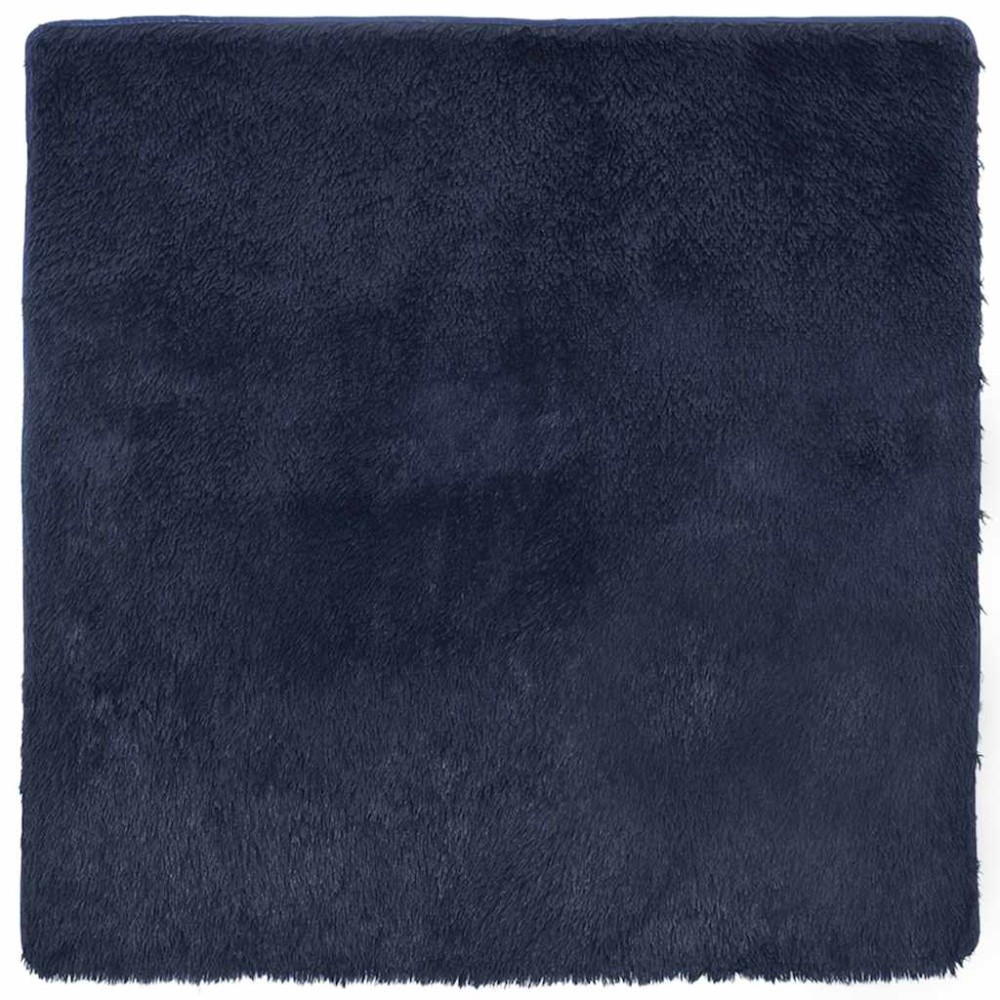 vidaXL Covor shaggy cu pom înalt, NAVARRA, bleumarin, 240x240 cm