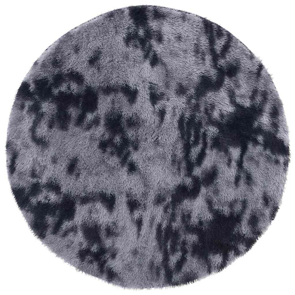 vidaXL Covor shaggy cu pom înalt, NAVARRA, gri închis, 100x100 cm