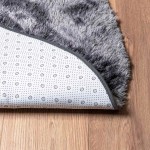 vidaXL Covor shaggy cu pom înalt, NAVARRA, gri închis, 100x100 cm vidaXL Covor shaggy cu pom înalt, NAVARRA, gri închis, 100x100 cm