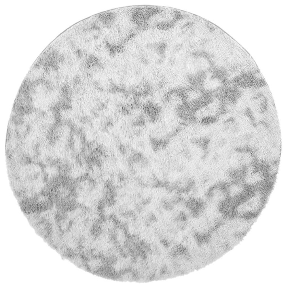 vidaXL Covor shaggy cu pom înalt, NAVARRA, gri deschis, 120x120 cm