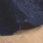 vidaXL Covor shaggy cu pom înalt, NAVARRA, bleumarin, 120x120 cm vidaXL Covor shaggy cu pom înalt, NAVARRA, bleumarin, 120x120 cm