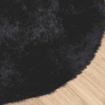 vidaXL Covor shaggy cu pom înalt, NAVARRA, negru, 160x160cm, poliester vidaXL Covor shaggy cu pom înalt, NAVARRA, negru, 160x160cm, poliester