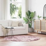 vidaXL Covor shaggy cu pom înalt, NAVARRA, roz praf, 160x160 cm vidaXL Covor shaggy cu pom înalt, NAVARRA, roz praf, 160x160 cm