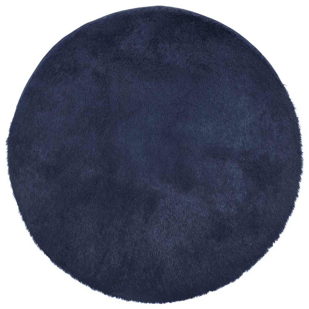 vidaXL Covor shaggy cu pom înalt, NAVARRA, bleumarin, 160x160 cm