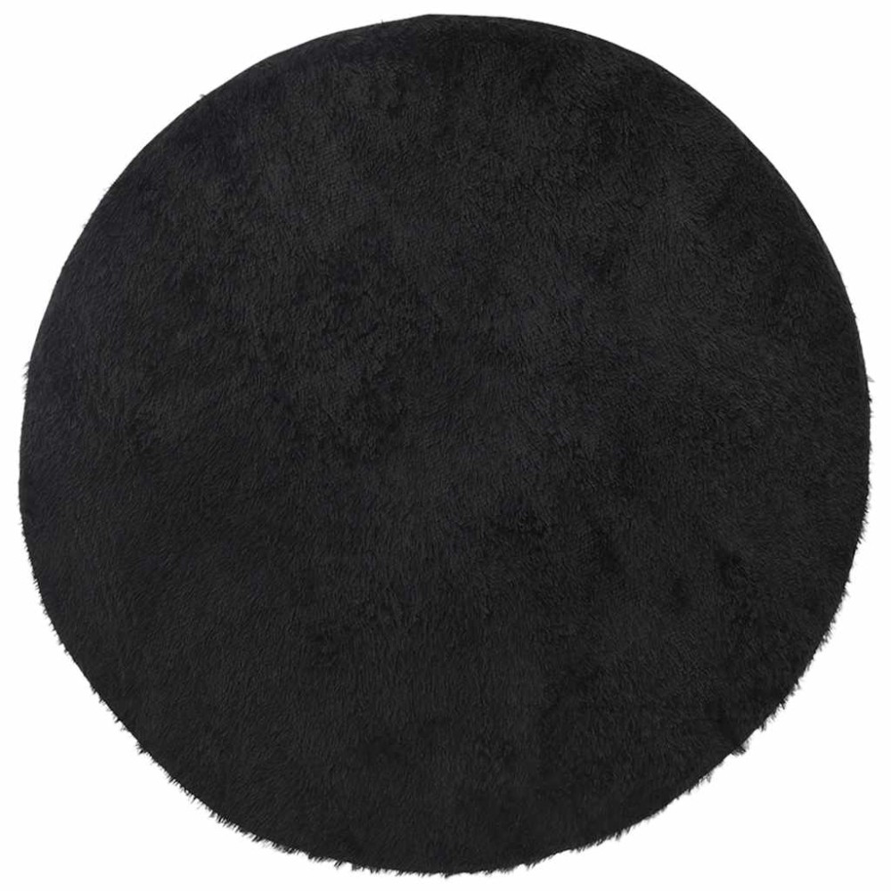 vidaXL Covor shaggy cu pom înalt, NAVARRA, negru, 200x200cm, poliester