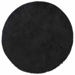 vidaXL Covor shaggy cu pom înalt, NAVARRA, negru, 200x200cm, poliester