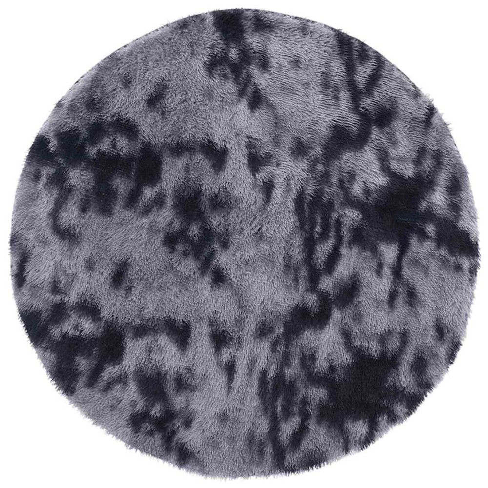 vidaXL Covor shaggy cu pom înalt, NAVARRA, gri închis, 200x200 cm