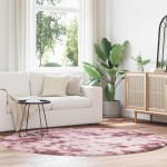 vidaXL Covor shaggy cu pom înalt, NAVARRA, roz praf, 200x200 cm vidaXL Covor shaggy cu pom înalt, NAVARRA, roz praf, 200x200 cm