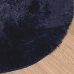 vidaXL Covor shaggy cu pom înalt, NAVARRA, bleumarin, 200x200 cm vidaXL Covor shaggy cu pom înalt, NAVARRA, bleumarin, 200x200 cm