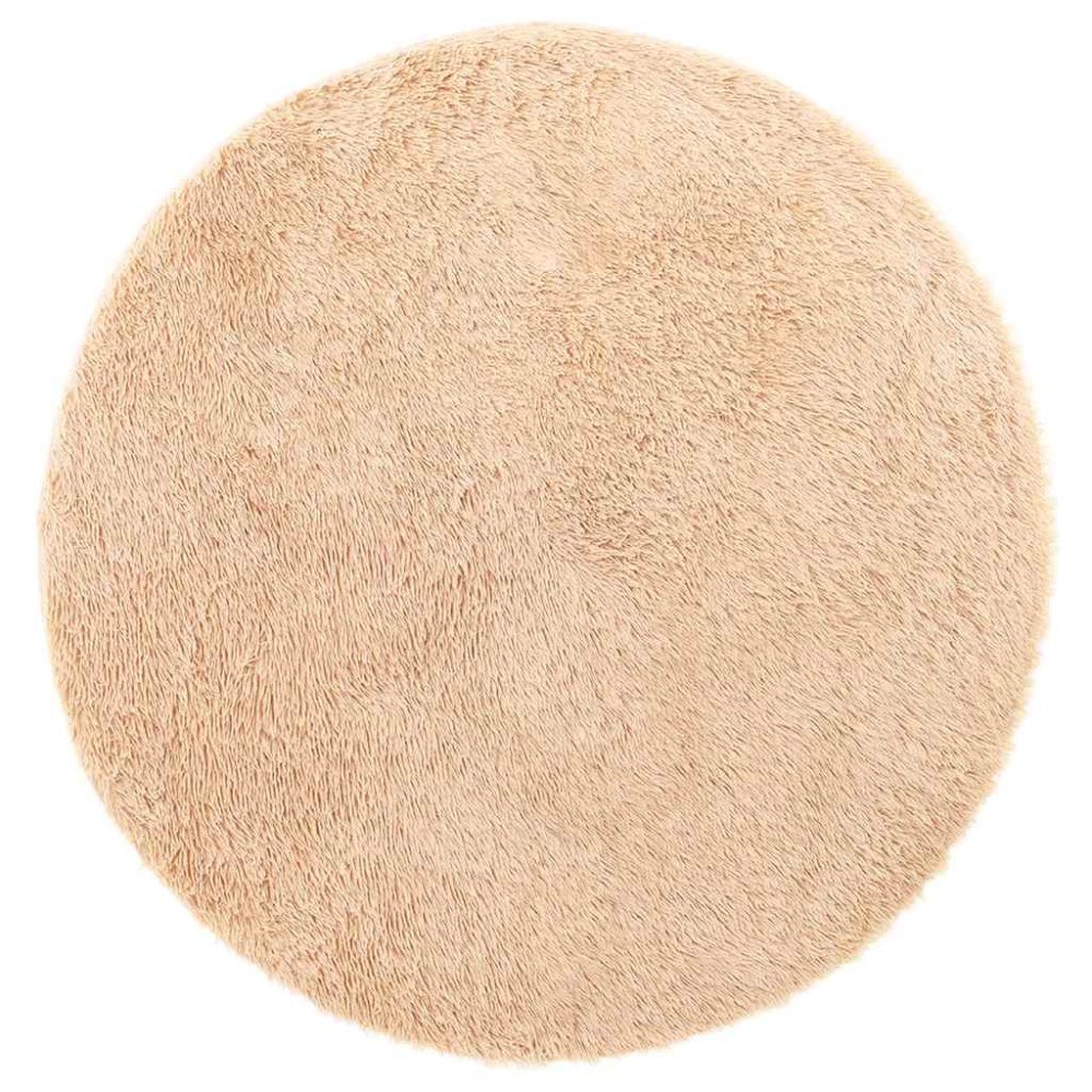 vidaXL Covor shaggy cu pom înalt, NAVARRA, bej, 240x240 cm, poliester