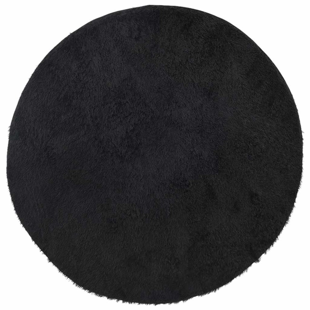 vidaXL Covor shaggy cu pom înalt, NAVARRA, negru, 240x240cm, poliester