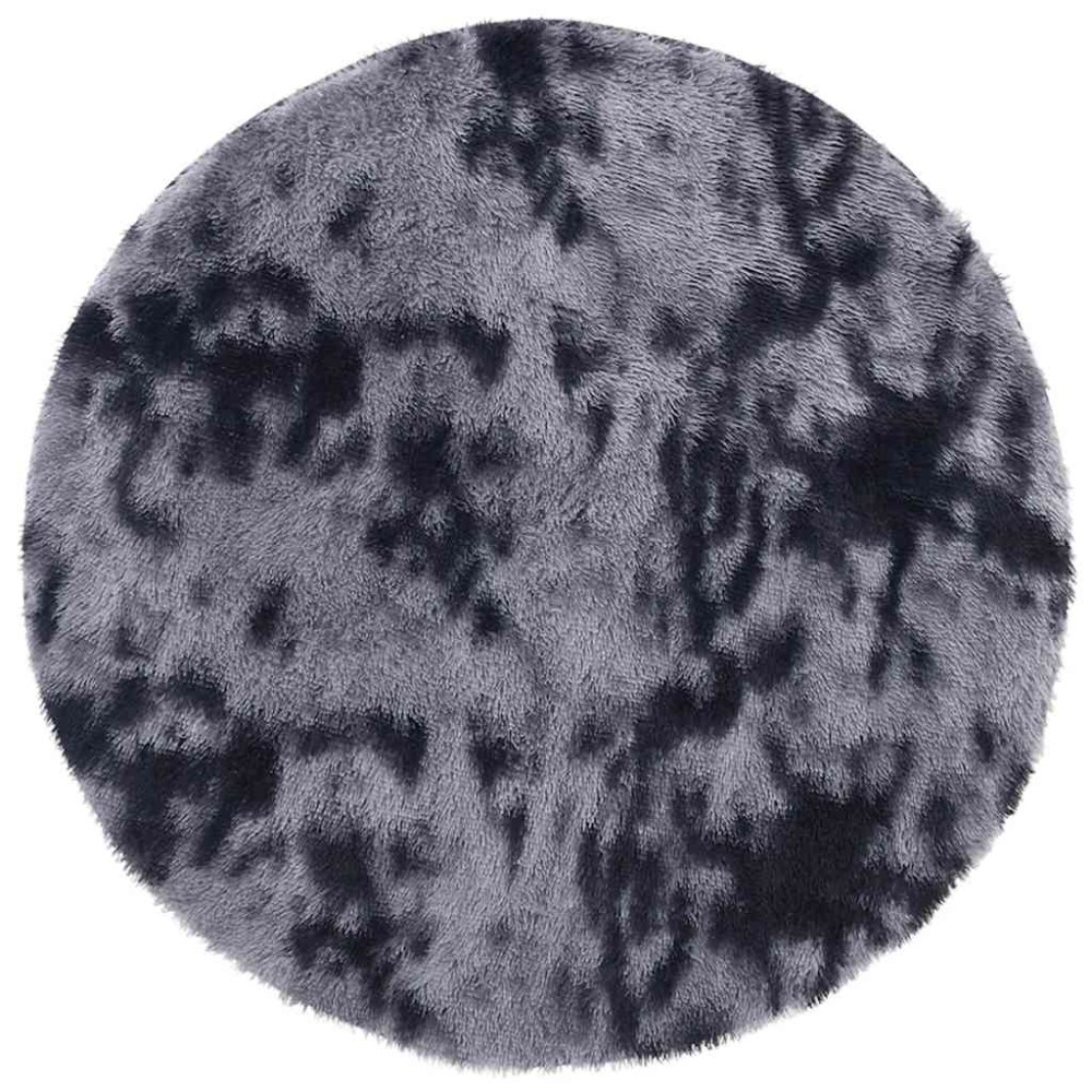 vidaXL Covor shaggy cu pom înalt, NAVARRA, gri închis, 240x240 cm