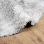 vidaXL Covor shaggy cu pom înalt, NAVARRA, gri deschis, 240x240 cm