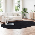 vidaXL Covor shaggy cu pom înalt, NAVARRA, negru, 300x200cm, poliester vidaXL Covor shaggy cu pom înalt, NAVARRA, negru, 300x200cm, poliester