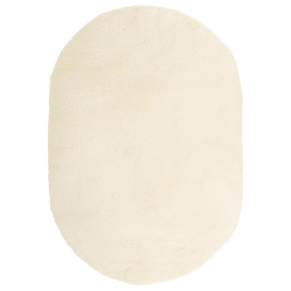 vidaXL Covor shaggy cu pom înalt, NAVARRA, crem, 300x200 cm, poliester