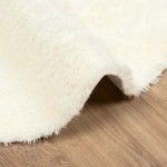 vidaXL Covor shaggy cu pom înalt, NAVARRA, crem, 300x200 cm, poliester