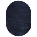 vidaXL Covor shaggy cu pom înalt, NAVARRA, bleumarin, 300x200 cm