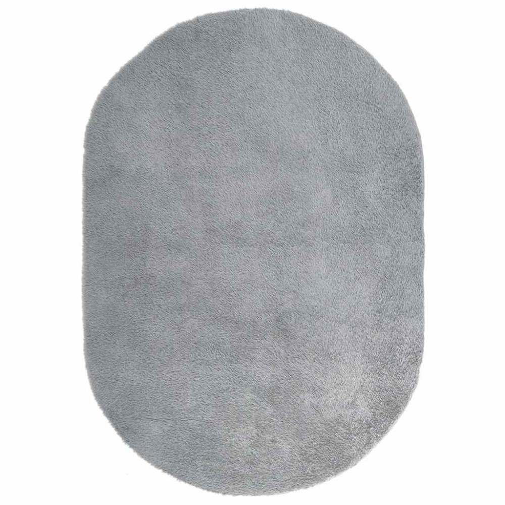 vidaXL Covor shaggy cu pom înalt, NAVARRA, gri argintiu, 300x200 cm