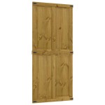 vidaXL Ușă de hambar CORONA 90x210 cm din lemn masiv de pin
