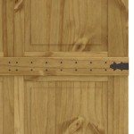 vidaXL Ușă de hambar CORONA 90x210 cm din lemn masiv de pin
