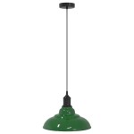 vidaXL Lampă suspendată reglabilă pe înălțime E27 verde lucios metal vidaXL Lampă suspendată reglabilă pe înălțime E27 verde lucios metal