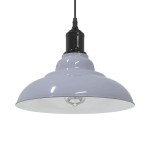 vidaXL Lampă suspendată reglabilă pe înălțime E27 gri lucios metal vidaXL Lampă suspendată reglabilă pe înălțime E27 gri lucios metal