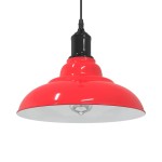 vidaXL Lampă suspendată reglabilă pe înălțime E27 roșu lucios metal vidaXL Lampă suspendată reglabilă pe înălțime E27 roșu lucios metal