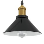 vidaXL Lampă suspendată reglabilă pe înălțime E27 negru lucios metal vidaXL Lampă suspendată reglabilă pe înălțime E27 negru lucios metal