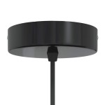 vidaXL Lampă suspendată reglabilă pe înălțime E27 negru lucios metal vidaXL Lampă suspendată reglabilă pe înălțime E27 negru lucios metal