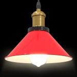 vidaXL Lampă suspendată reglabilă pe înălțime E27 roșu lucios metal vidaXL Lampă suspendată reglabilă pe înălțime E27 roșu lucios metal