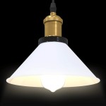 vidaXL Lampă suspendată reglabilă pe înălțime E27 alb lucios metal vidaXL Lampă suspendată reglabilă pe înălțime E27 alb lucios metal