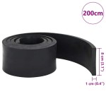 vidaXL Margine de cauciuc pentru plug de zăpadă negru 200x8x1 cm vidaXL Margine de cauciuc pentru plug de zăpadă negru 200x8x1 cm