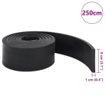 vidaXL Margine de cauciuc pentru plug de zăpadă negru 250x8x1 cm vidaXL Margine de cauciuc pentru plug de zăpadă negru 250x8x1 cm