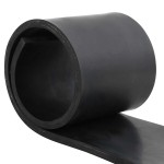 vidaXL Margine de cauciuc pentru plug de zăpadă negru 80x15x1 cm