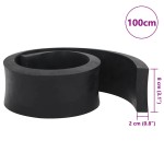 vidaXL Margine de cauciuc pentru plug de zăpadă negru 100x8x2 cm vidaXL Margine de cauciuc pentru plug de zăpadă negru 100x8x2 cm