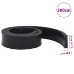 vidaXL Margine de cauciuc pentru plug de zăpadă negru 200x8x2 cm vidaXL Margine de cauciuc pentru plug de zăpadă negru 200x8x2 cm