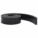 vidaXL Margine de cauciuc pentru plug de zăpadă negru 250x8x2 cm