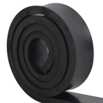 vidaXL Margine de cauciuc pentru plug de zăpadă negru 250x8x2 cm