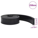 vidaXL Margine de cauciuc pentru plug de zăpadă negru 250x8x2 cm